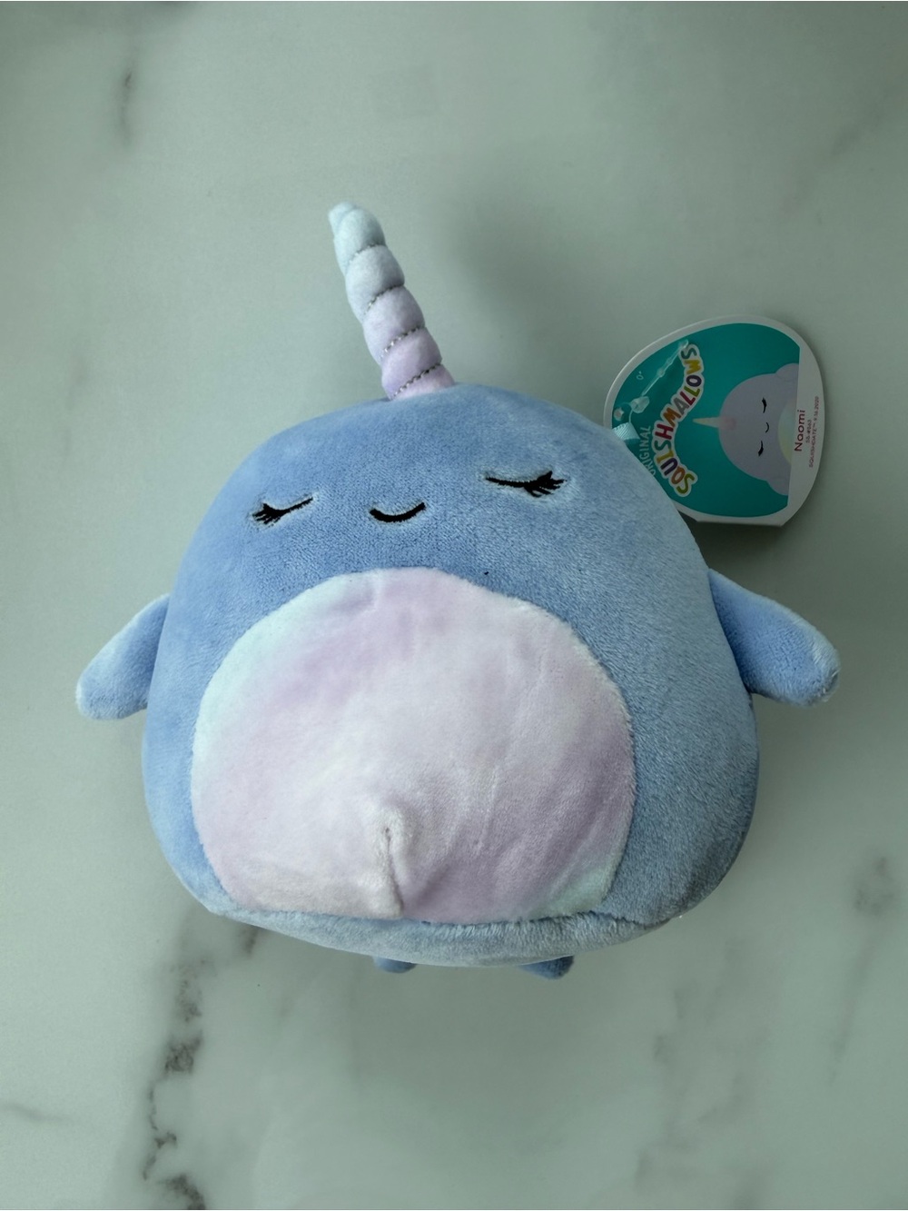 Squishmallows Naomi the Narwhal Plush